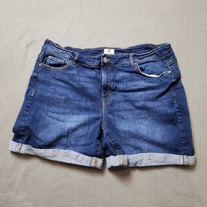 Ladies DC Jeans, Blue Denim Shorts. Size 20.